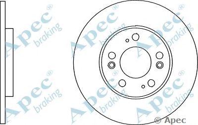 APEC BRAKING dsk3005 -  Тормозной диск